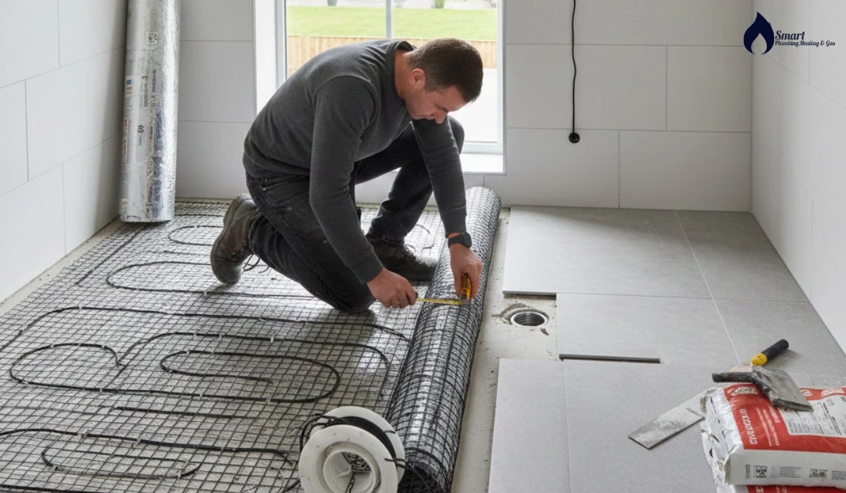 how to install electric underfloor heating